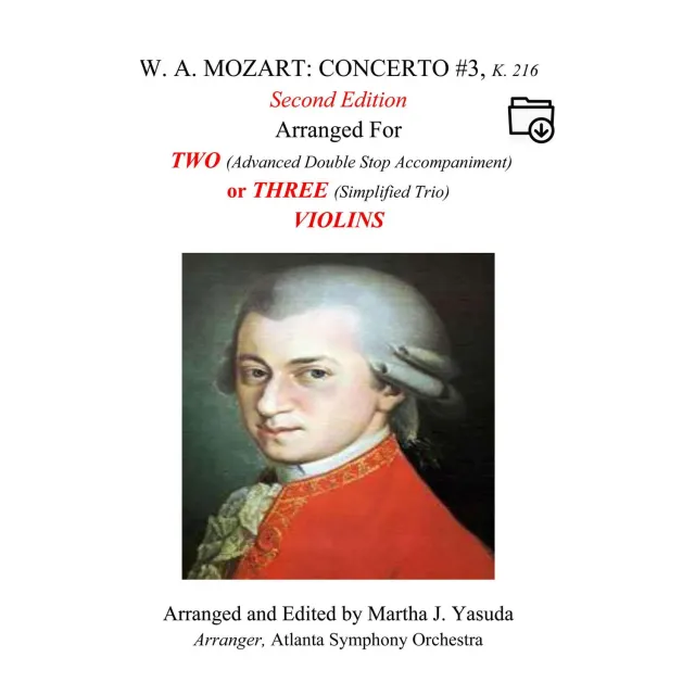 Yasuda Mozart Konzert Nr.3 Noten 2-3 Violinen Download
