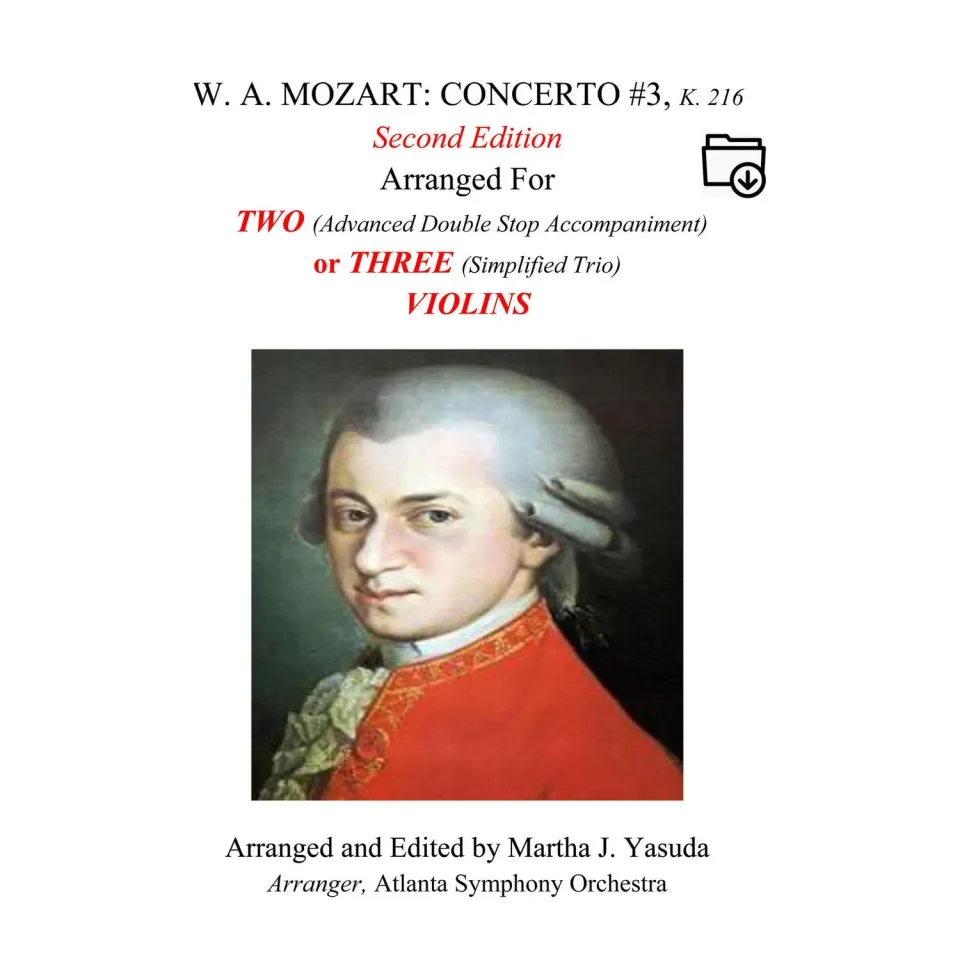 Yasuda Mozart Konzert Nr.3 Noten 2-3 Violinen Download