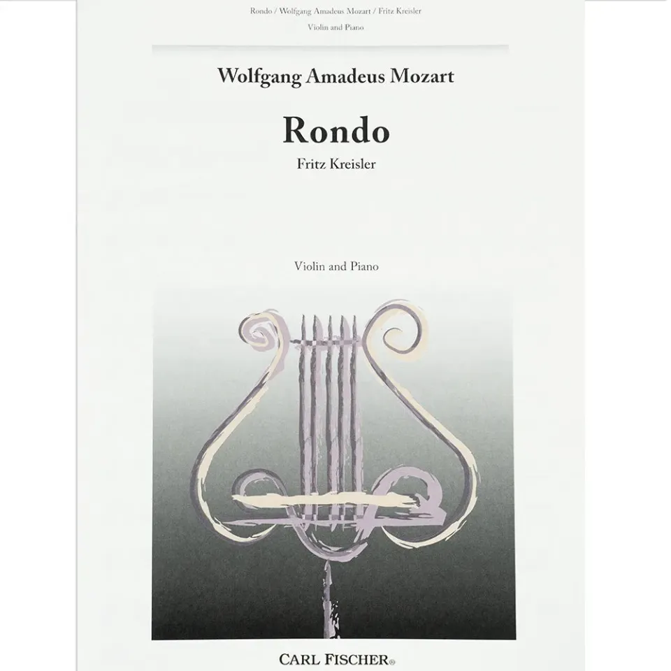 Carl Fischer Mozart Rondo G-Dur K 250 Noten Violine Klavier Kreisler