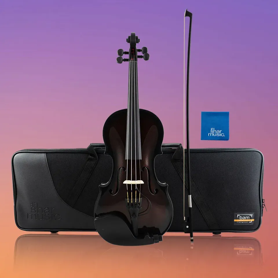 Shar Music Glasser Carbon Composite E-Violine 4/4 Set Orange