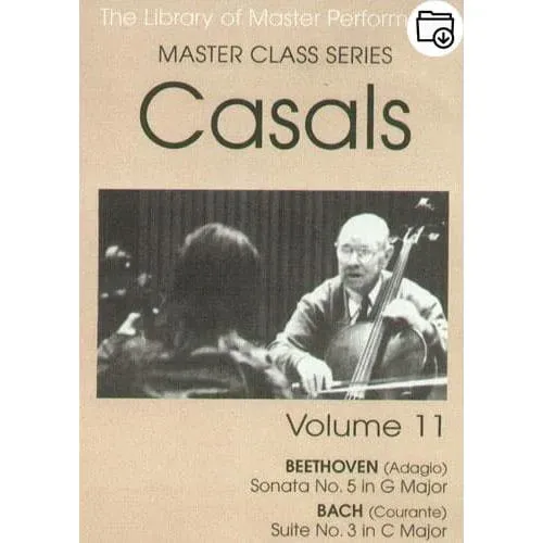 Casals Master Class Vol 11 Cello Noten Unterricht
