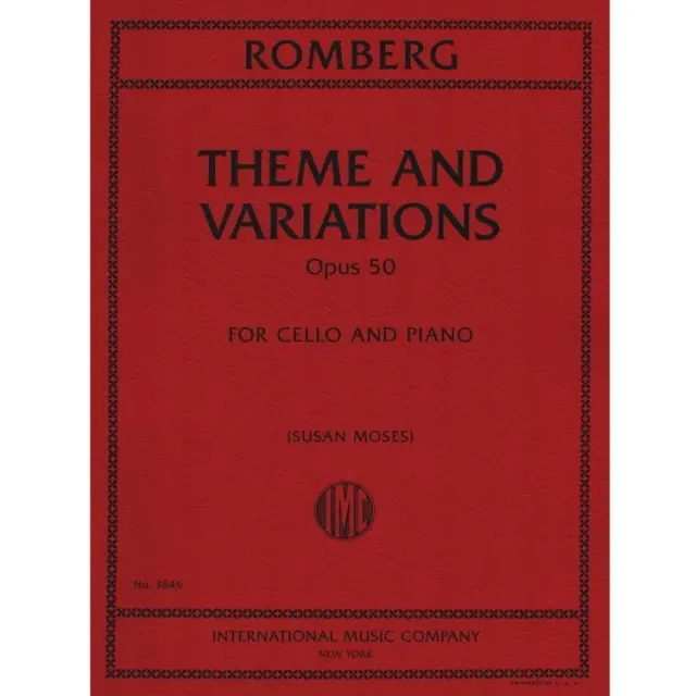 Shar Music Romberg Theme Variationen Noten Cello Klavier