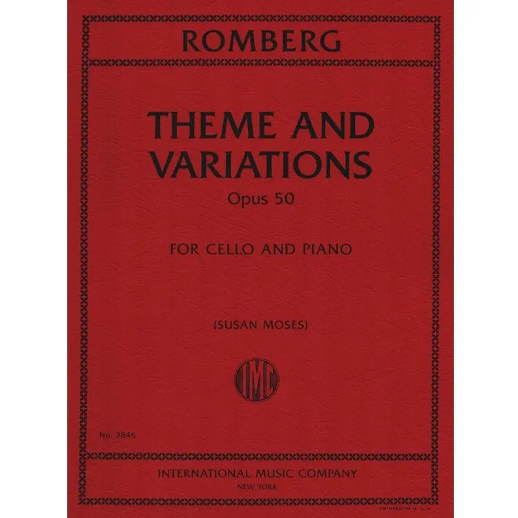 Shar Music Romberg Theme Variationen Noten Cello Klavier