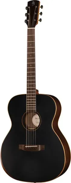 Harley Benton CLO-70ASR Akustikgitarre OM schwarz matt