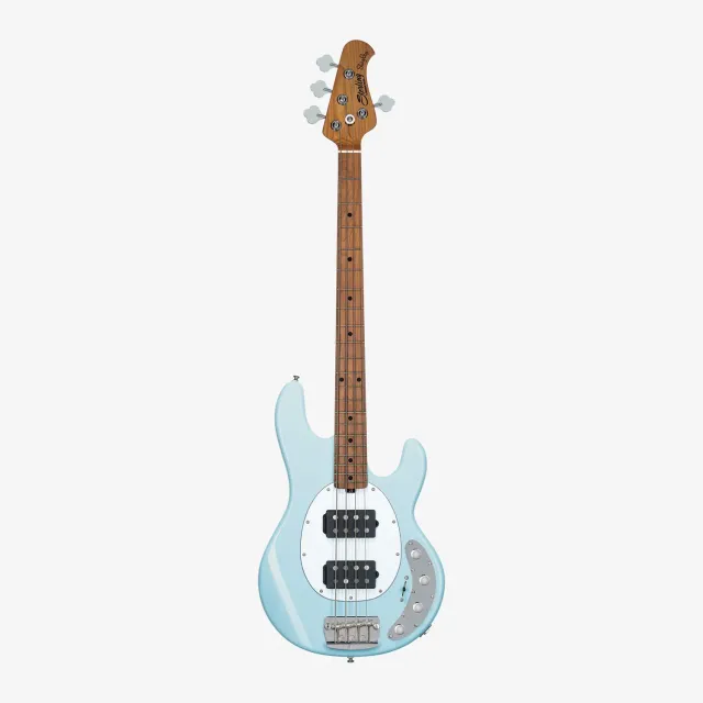 Sterling StingRay RAY34 HH E-Bass Daphne Blue 3-Band EQ