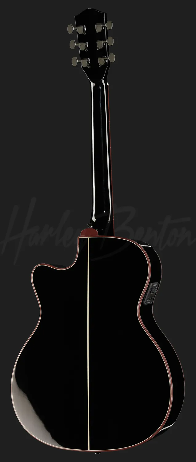 Harley Benton Custom Line EAX-500TL Westerngitarre Schwarz Tonabnehmer