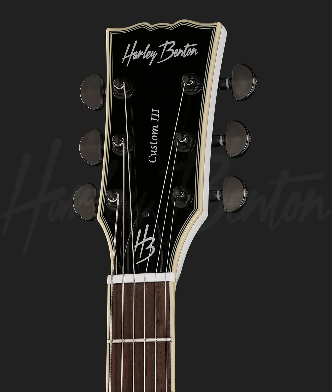 Harley Benton Vintage SC-Custom III Active E-Gitarre Weiß