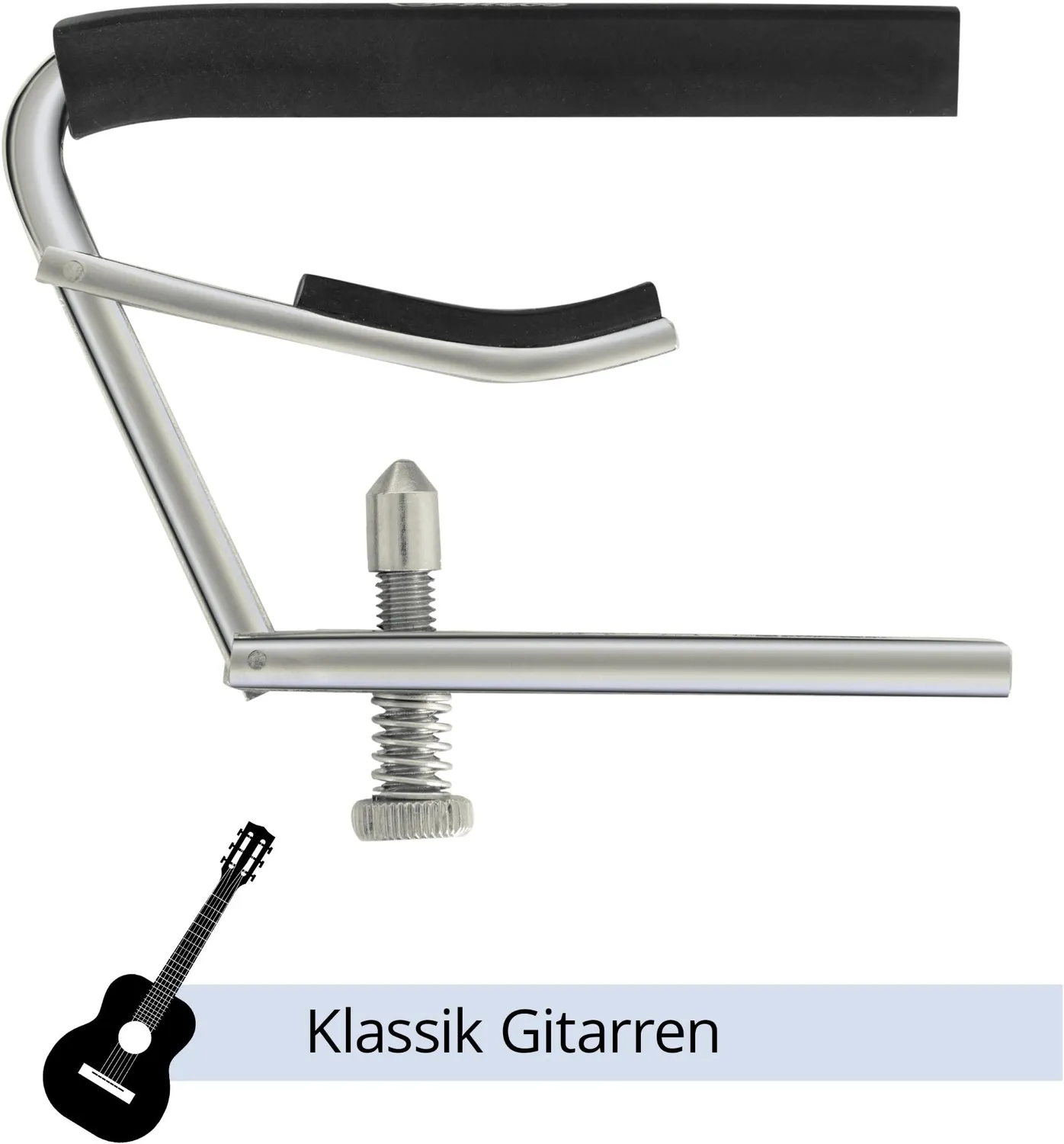 Rocktile Kapodaster 6-saitige Gitarre Stahlsaiten einhand