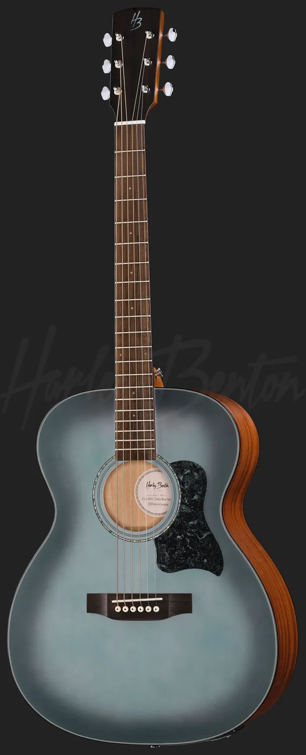 Harley Benton CLO-65SE Akustikgitarre Slate Blue Tonabnehmer
