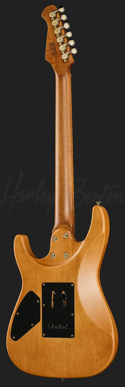 Harley Benton Fusion-IV HH E-Gitarre Satin Gold
