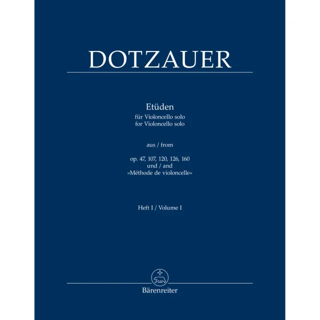 Bärenreiter Dotzauer Etüden Cello Band 1 Urtext
