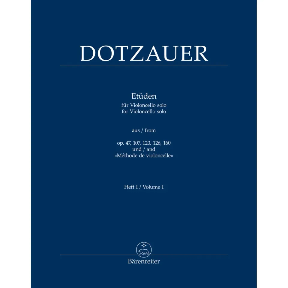 Bärenreiter Dotzauer Etüden Cello Band 1 Urtext