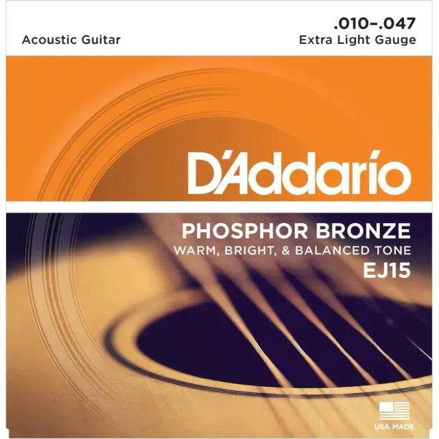 D'Addario Phosphor Bronze Extra Light Gitarrensaiten Satz