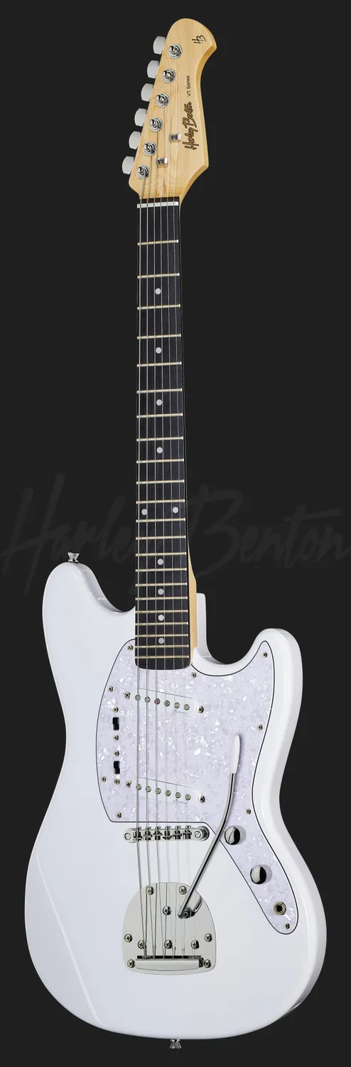 Harley Benton MS-60 E-Gitarre Vintage White Singlecoil