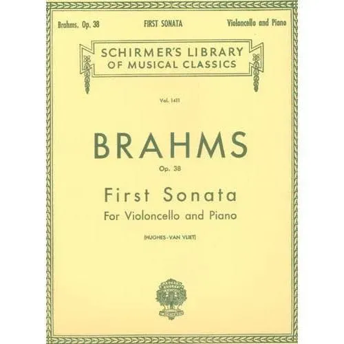 Schirmer Brahms Sonate e-Moll Op.38 Cello Klavier