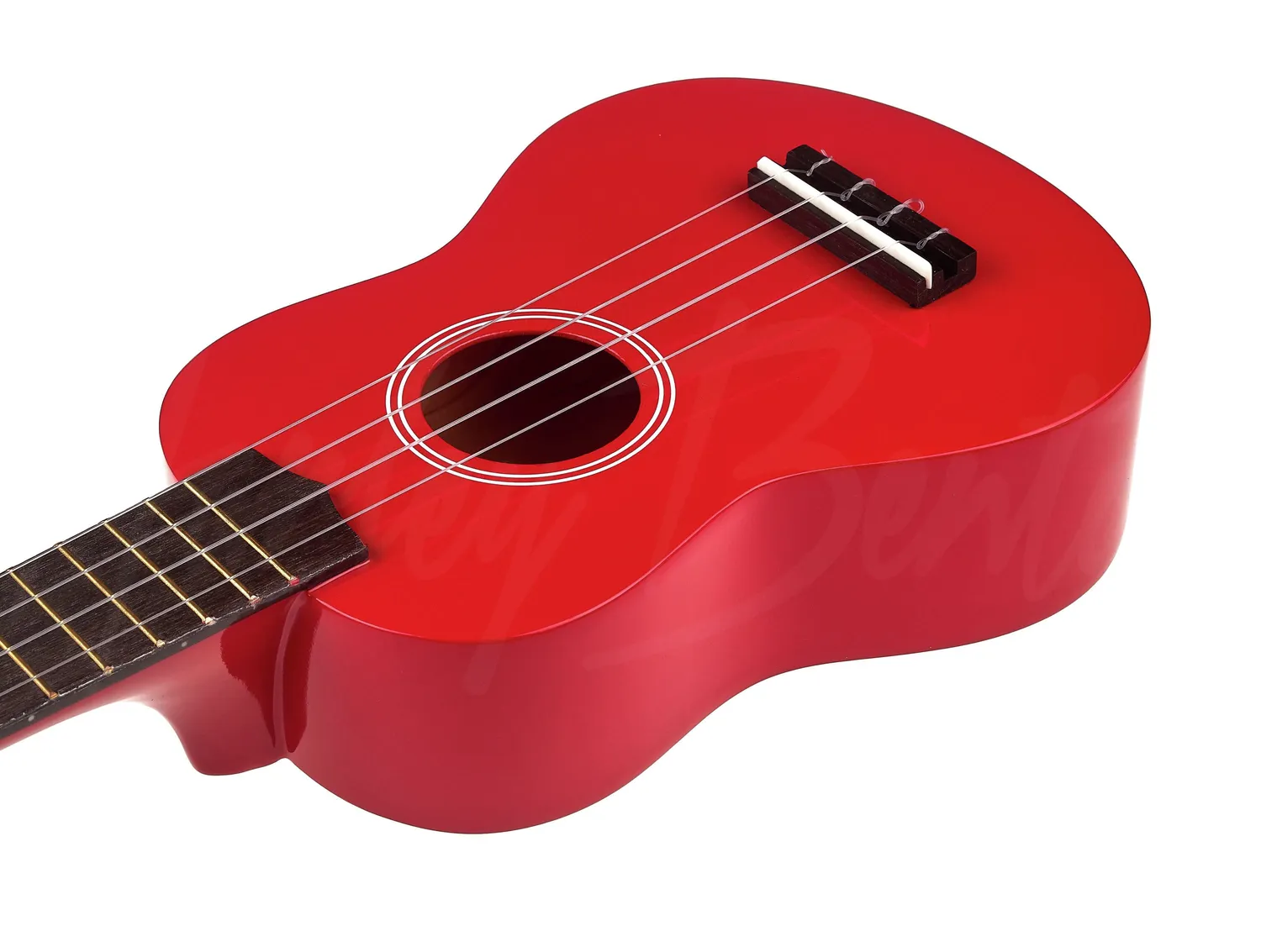 Harley Benton HBUK12 Sopran-Ukulele Rot Ahorn