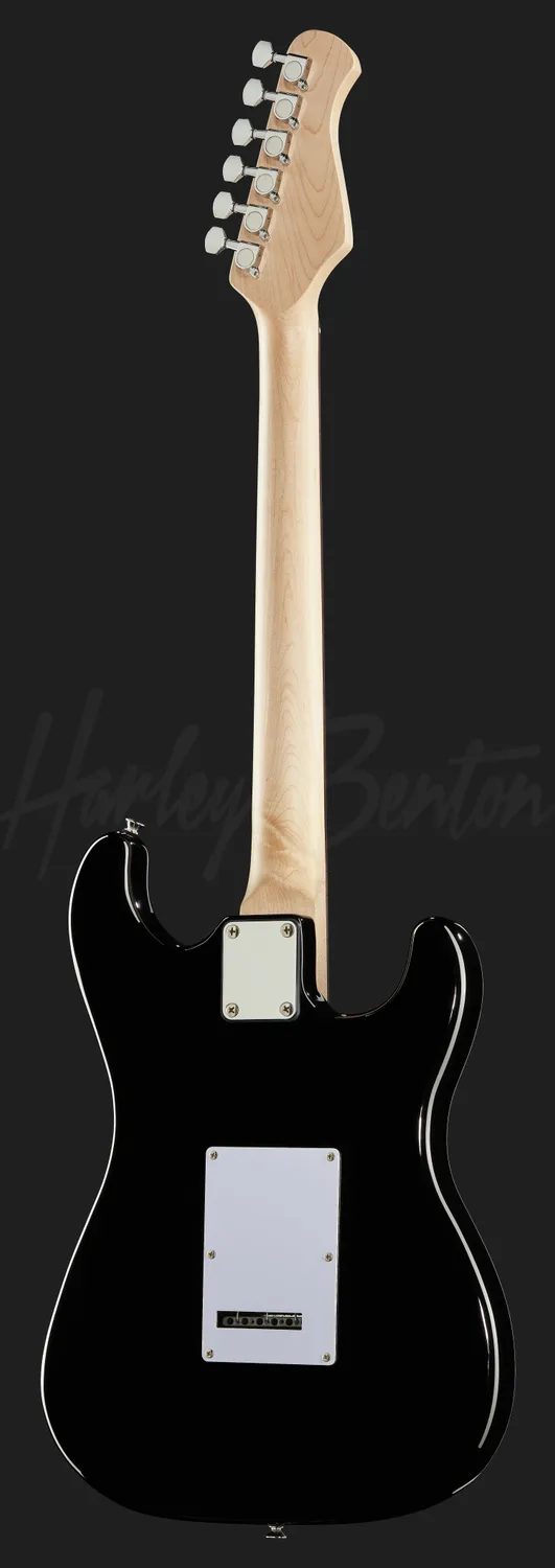Harley Benton ST-20LH BK E-Gitarre Schwarz Links