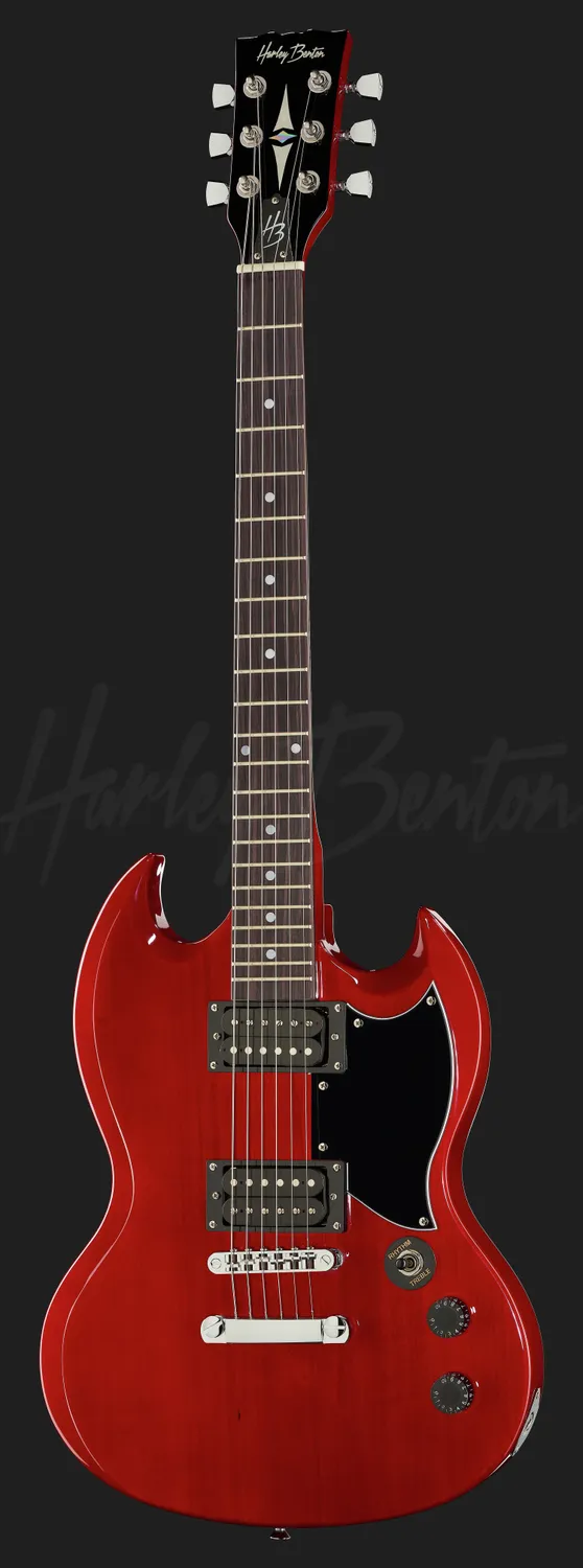 Harley Benton Vintage DC-200 CH E-Gitarre Cherry Doublecut