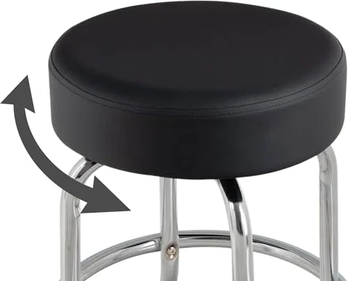Rocktile Barstool Gitarrenhocker Schwarz 62 cm Sitzhöhe