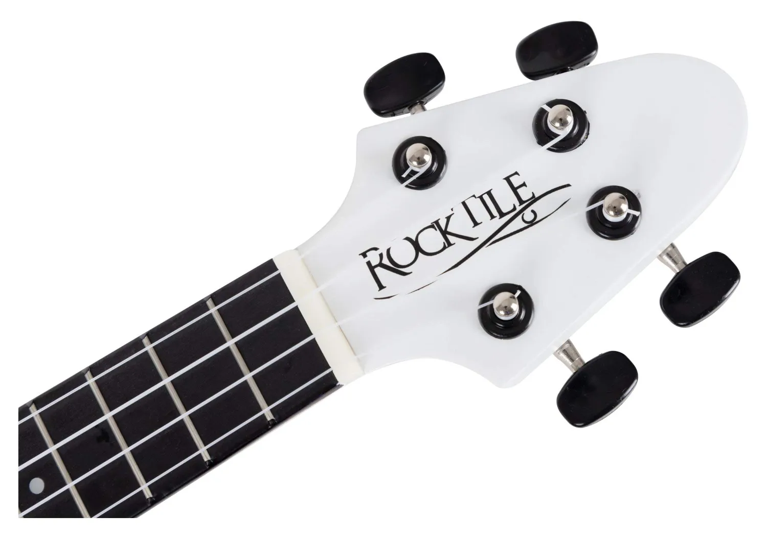 Rocktile FV-04 WH Sopran-Ukulele weiß Heavy-Design