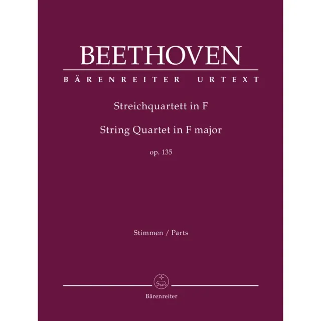Bärenreiter Beethoven Streichquartett F-Dur op. 135 Urtext