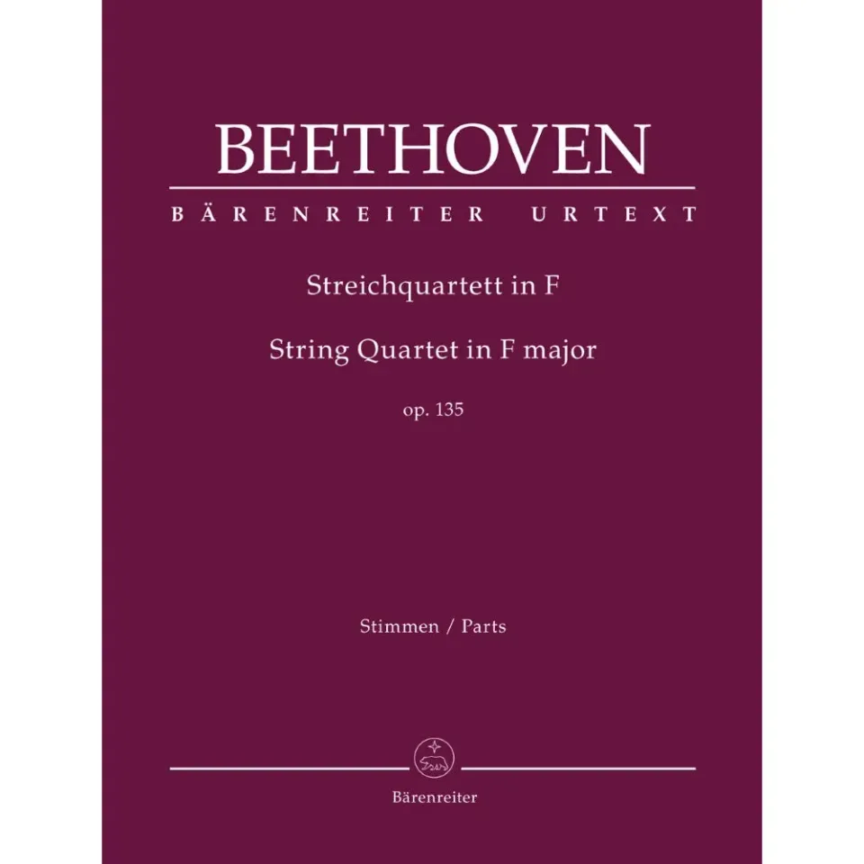 Bärenreiter Beethoven Streichquartett F-Dur op. 135 Urtext