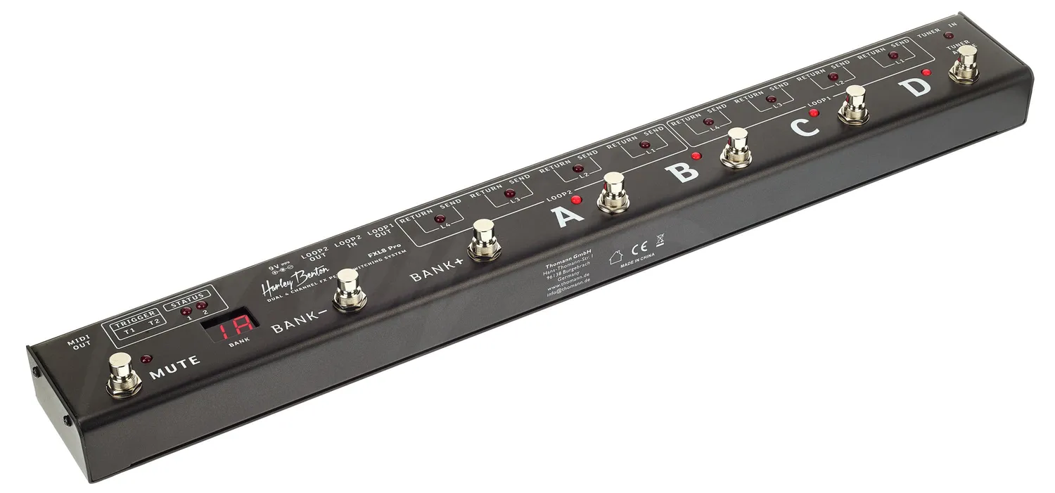 Harley Benton Standard FXL8 Pro Loop-Switcher 8-fach MIDI