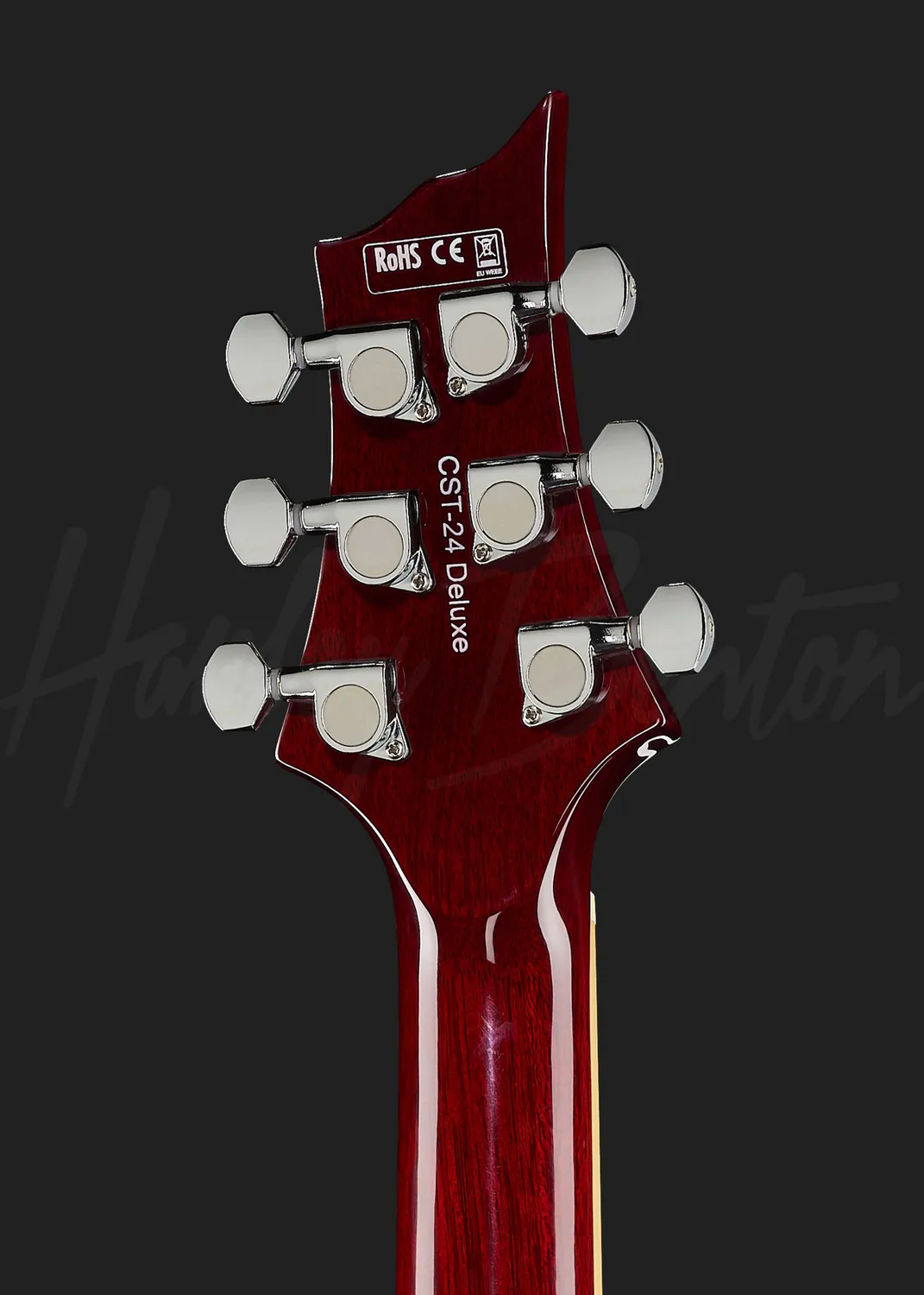 Harley Benton Deluxe CST-24 E-Gitarre Black Cherry Flame Humbucker