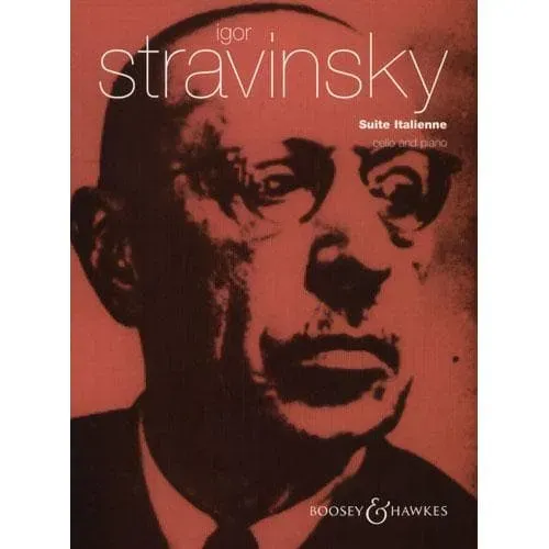 Stravinsky Suite Italienne Cello Noten Klavier Boosey schwer
