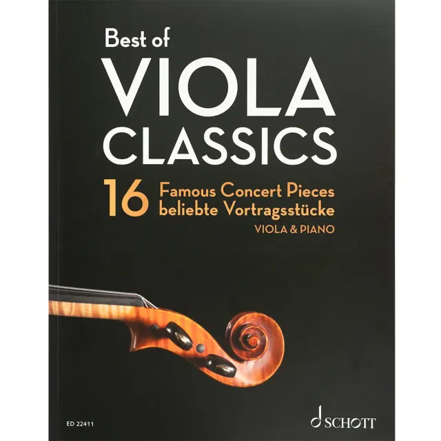 Schott Best of Viola Classics Bratschennoten Klavier 16 Stücke