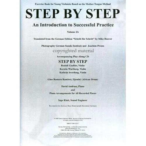 Shar Music Step by Step Vol. 1B Violinschule mit CD