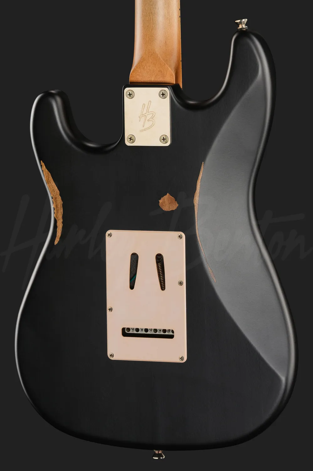 Harley Benton Aged ST-62LA E-Gitarre Schwarz Singlecoil