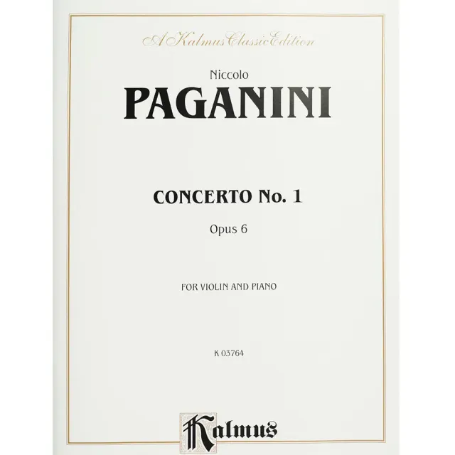 Paganini Violinkonzert Nr.1 Op.6 Noten Violine Flesch