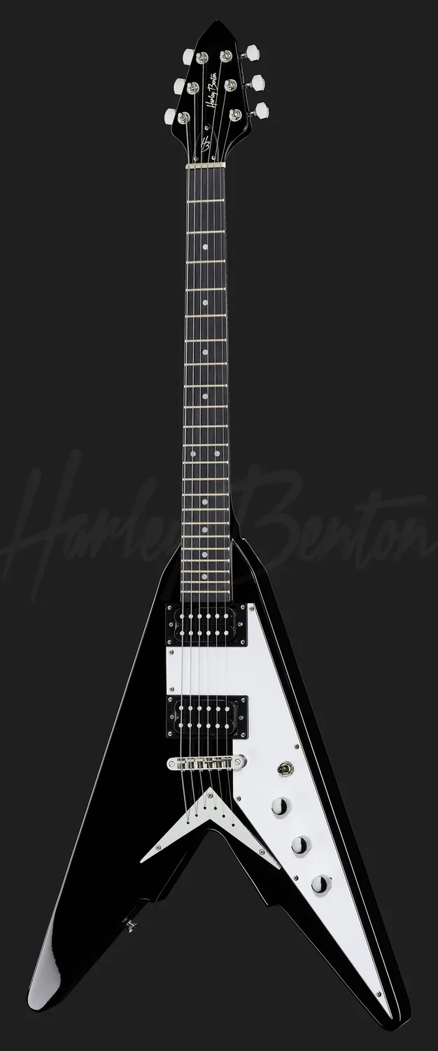 Harley Benton Rock Series Victory-BK E-Gitarre Schwarz
