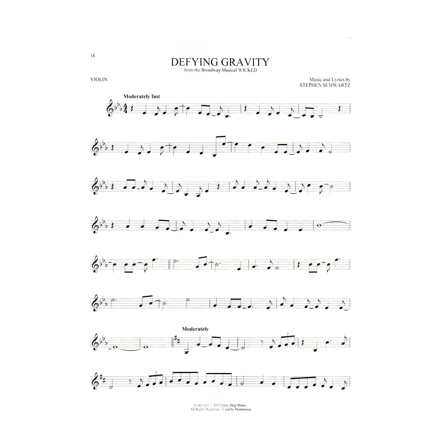 101 Broadway Songs Notenheft Geige Melodielinie