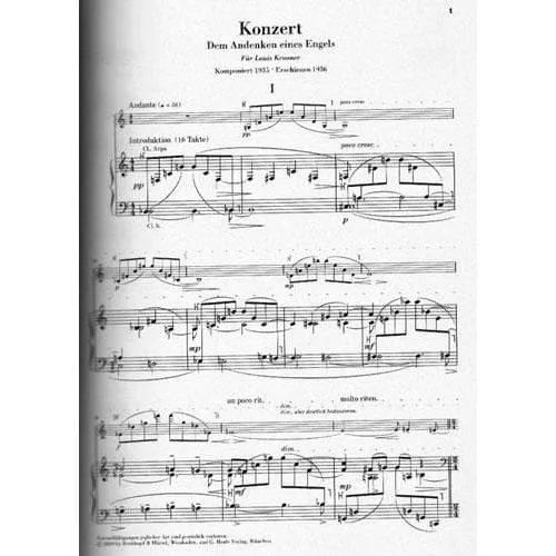 Henle Berg Violinkonzert Noten Violine Klavier Urtext