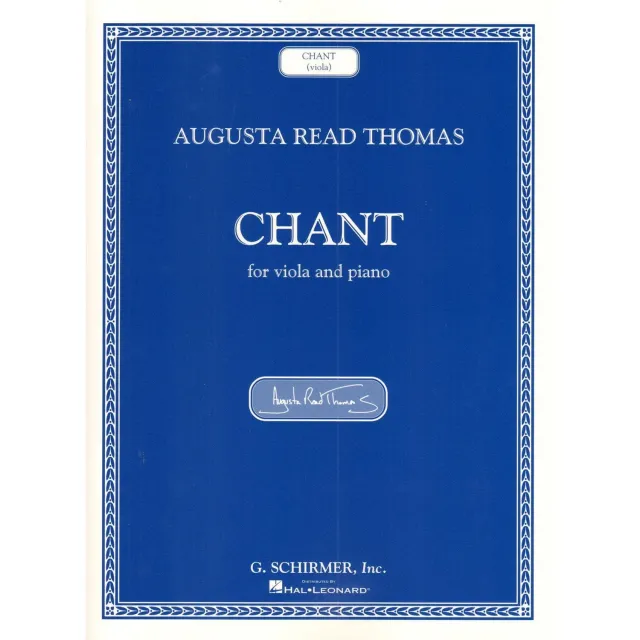 Schirmer Thomas Chant Viola & Klavier Noten Bratsche