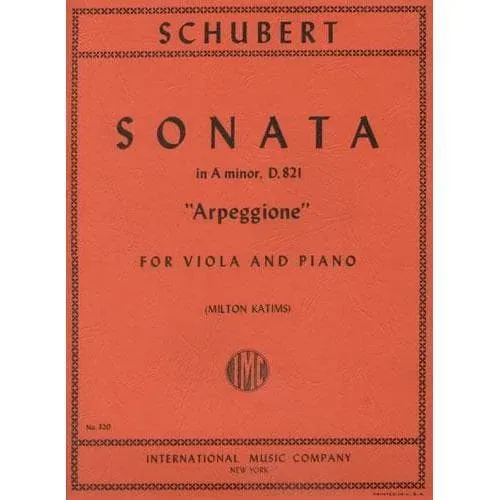 Schubert Arpeggione D 821 Noten Viola Klavier Katims