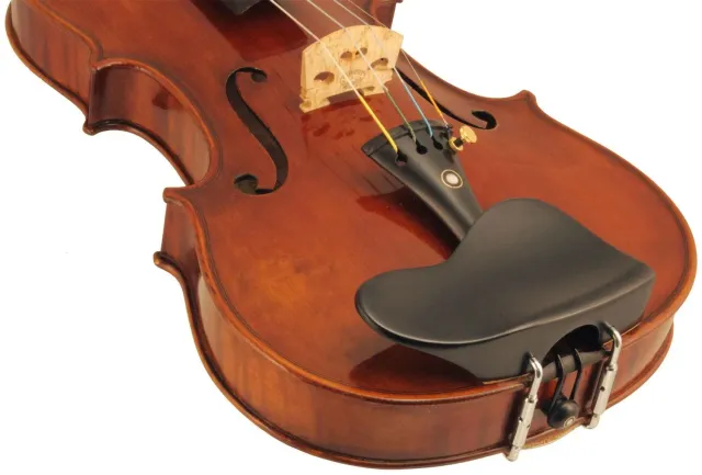 Berber Kinnstütze Violine Ebenholz 4/4 mittelflach