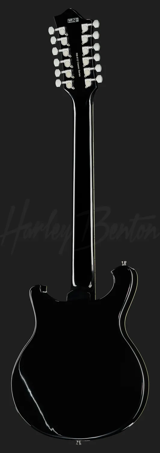 Harley Benton Tribute RB-612 BK 12-Saiter E-Gitarre Black