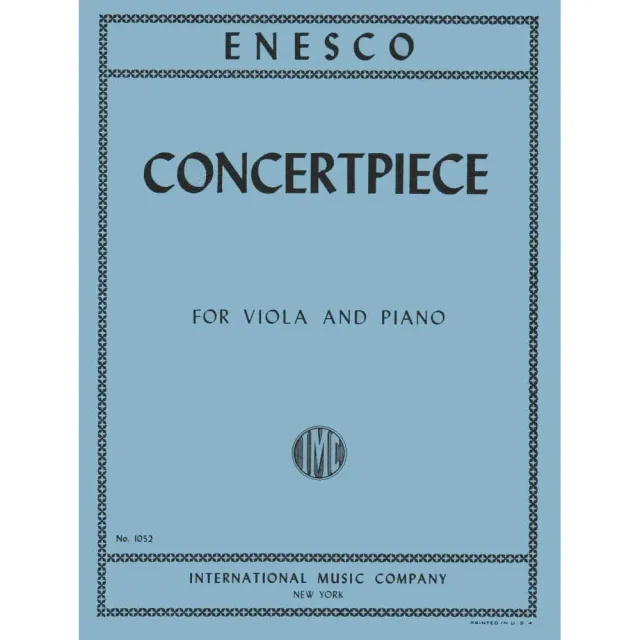 Enescu Concertpiece Noten Viola Klavier International