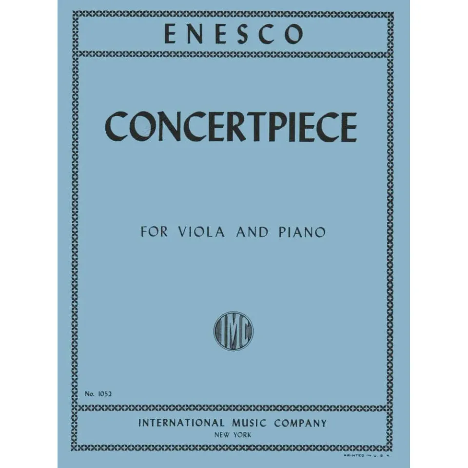 Enescu Concertpiece Noten Viola Klavier International