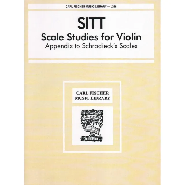 Carl Fischer Sitt Scale Studies Violine Tonleiterstudien