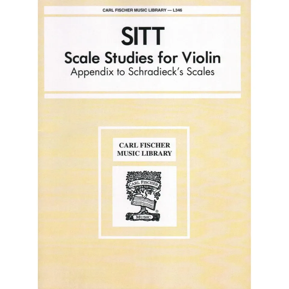 Carl Fischer Sitt Scale Studies Violine Tonleiterstudien