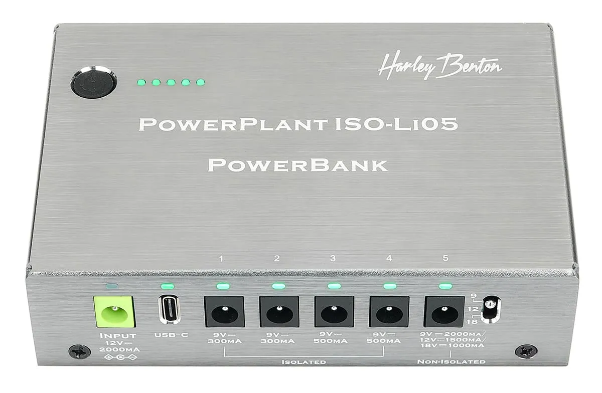 Harley Benton PowerPlant ISO-Li05 Powerbank Netzteil 6-fach isoliert