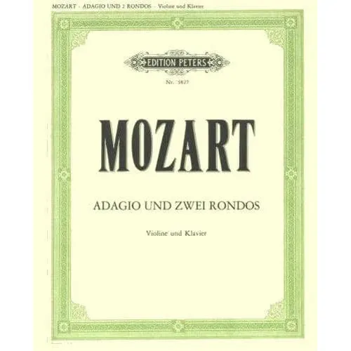Peters Mozart Adagio K 261 Noten Violine Klavier