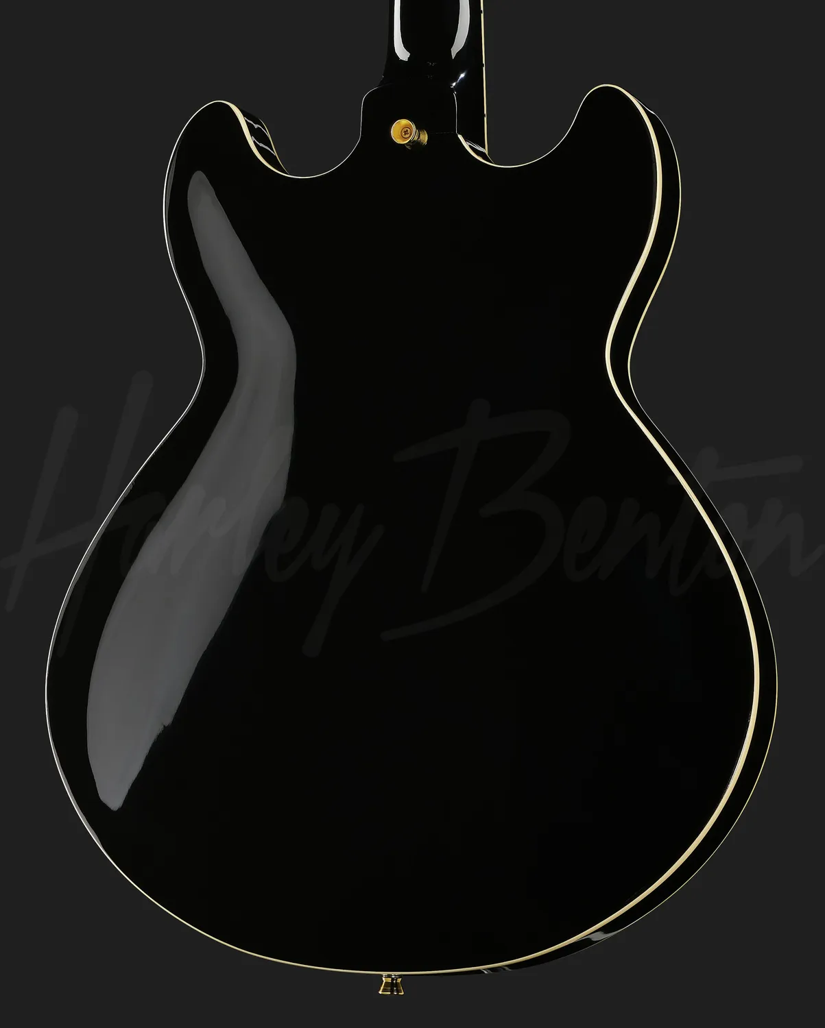 Harley Benton HB-35Plus Black Semi-Hollow E-Gitarre