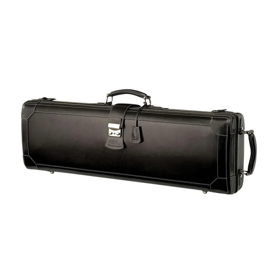 GL Pentagon Violinkoffer 4/4 Leder schwarz mit Hygrometer