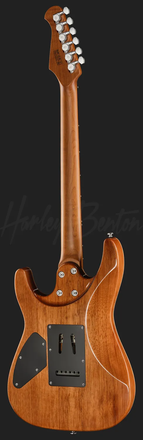 Harley Benton Progressive Fusion-IV HH RW QRG E-Gitarre Quilt Raspberry