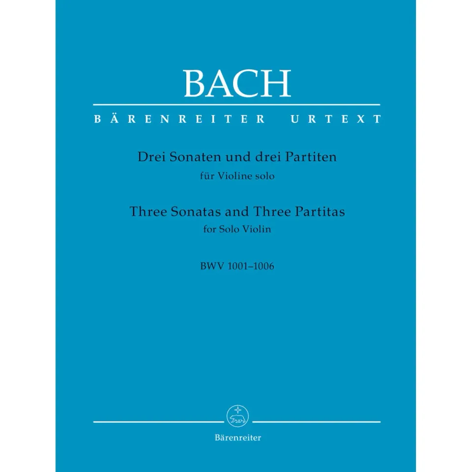 Bärenreiter Bach BWV 1001-1006 Noten Violine Solo Wollny